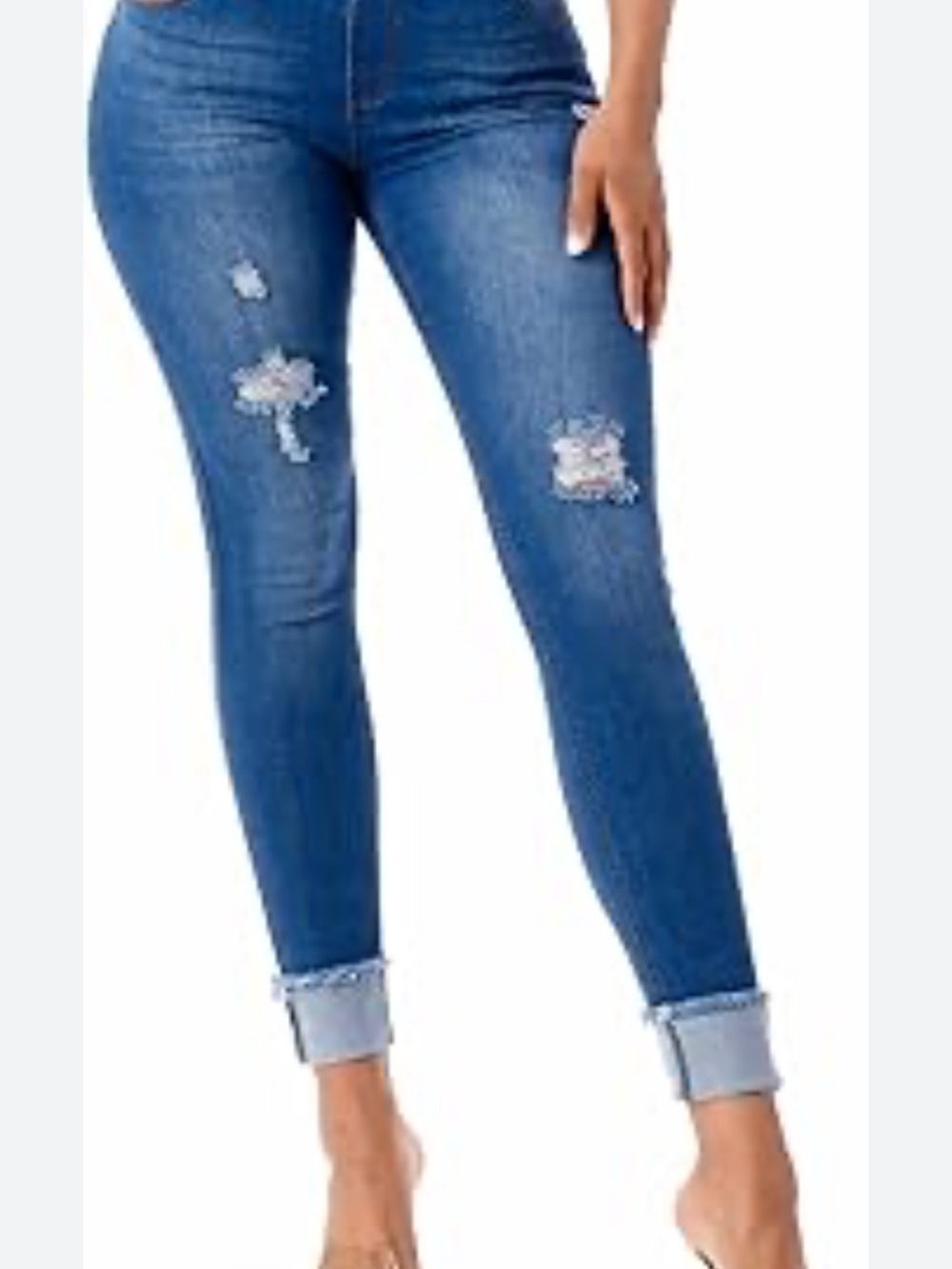 Banana Republic Distressed Blue Skinny Jeans
